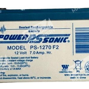 Power Sonic PS-1270 F2 Sealed Rechargeable Lead-Acid Battery (lot of 3)