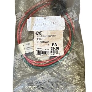 Daniel Woodhead 12" 40957 Male Mini-Change Receptacle 1R3006A24A120