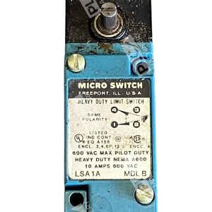 Micro Switch MDLB 10A 600VAC Heavy Duty Limit Switch LSA1A