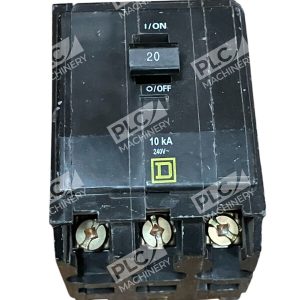 Square D 3 Pole 20A Circuit Breaker 10kA 240V~ QOB320