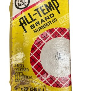 All-Temp Electro 1/2"x20' 240" 7 Roll Colored Vinyl Electrical Tape Number 60
