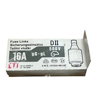 ETI DII 500V 16A Fuse Links 2312105-01 (Box of 5)