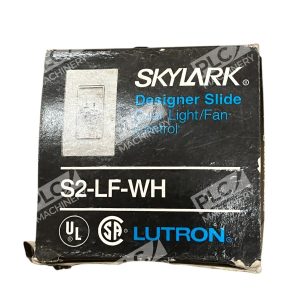 Lutron Skylark Designer Slide Dual Light Fan Control S2-LF-WH