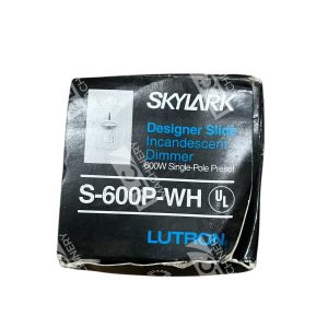 Lutron Skylark 600W Single-Pole Preset Incandescent Dimmer S-600P-WH
