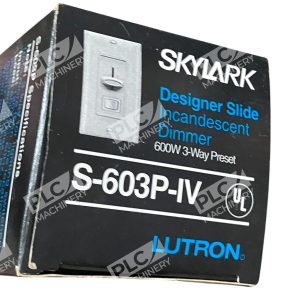 Lutron Skylark 600W 3Way Preset Designer Slide Incandescent Dimmer S-603P-IV