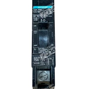 Siemens Type BQD 1 Pole 30A Circuit Breaker BQD130