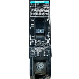 Siemens Type BQD 1 Pole 20A Circuit Breaker BQD120