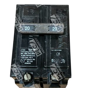 Siemens Type QP 2 Pole 20A Circuit Breaker QP2-B020
