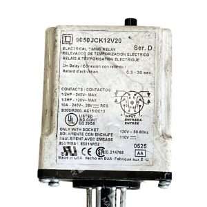 Square D Electrical Timing Relay 9050JCK12V20 /D