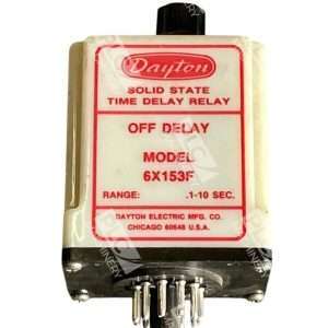 Dayton Solid State Time Delay Relay Off Delay 6X153F