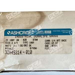 Ashcroft 3.5" 1009 Industrial Duralife Gauge 3QA49314-010