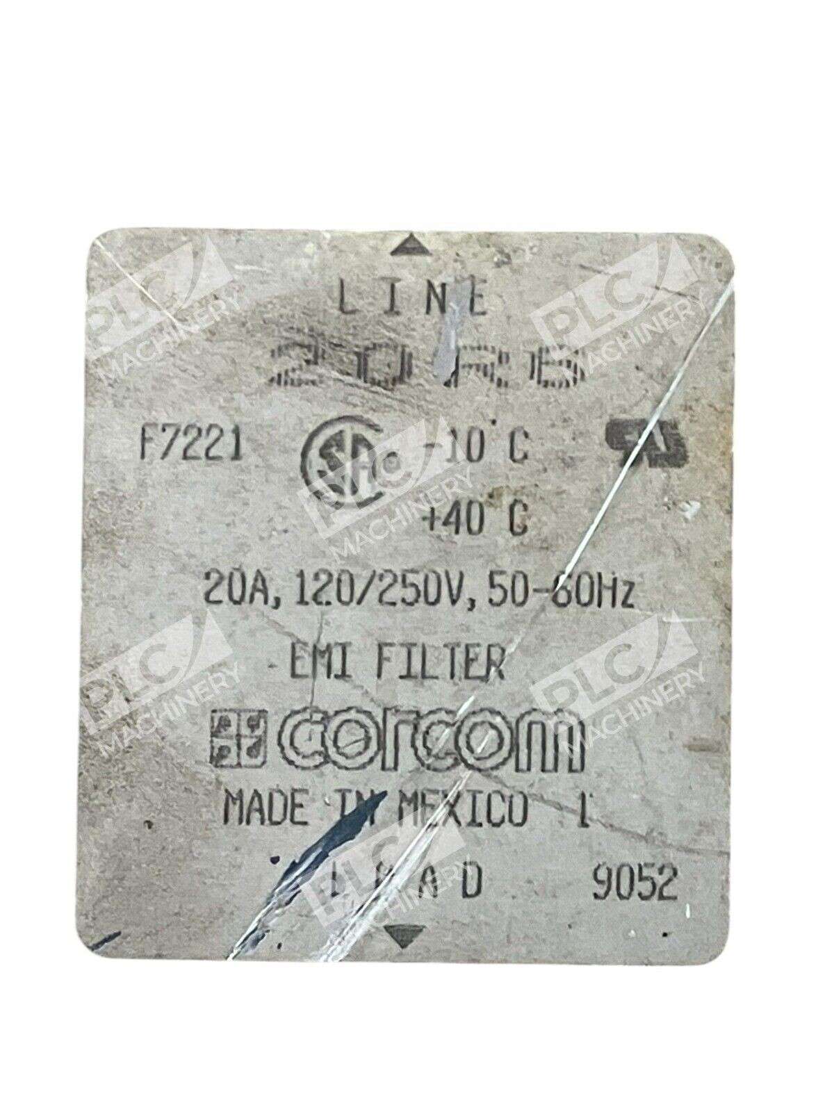 Corcom 20A 120/250V 50-60Hz EMI Filter 20R6 - Image 4
