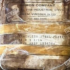 Damon Company 3-1/2X1-1/16 1000 Stainless Steel Plates AMSP125S304