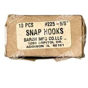 Baron MFG Snap Hooks #225-5/8" (Box of 10)