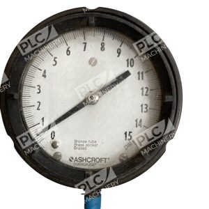 Ashcroft Duragauge Bronze Tube Brass Socket Brazed Pressure Gauge 0-15PSI