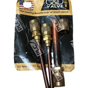 C&D Valve Copper Tube Access Valve CD8403 (lot of 3)