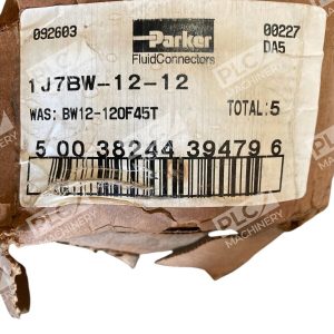 Parker BW12-120F45T Fluid Connectors Fittings 1J7BW-12-12 (Box of 5)