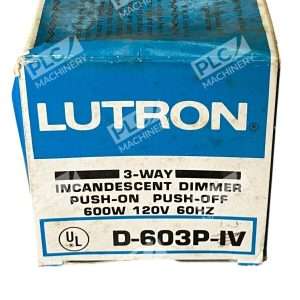 Lutron 600W 120V 60Hz 3-Way Incandescent Dimmer D-603P-IV