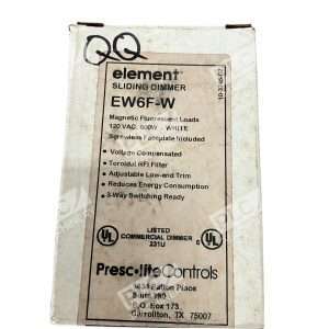 Prescolite Controls 120VAC 600W White Element Sliding Dimmer EW6F-W
