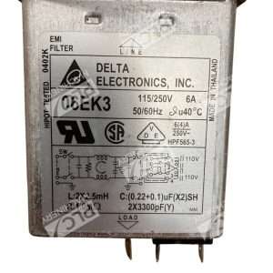 Delta Electronics 115/250V 6A EMI Filter 06EK3