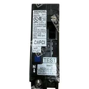 Siemens 20AType BAFH2 AEBT6433 Circuit Breaker & Combination Type AFCI BA120AFCH