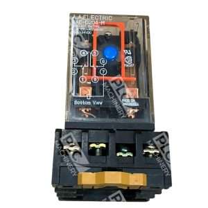 AA Electric 10A 230VAC/28VDC 24VDC Relay With Base AAE-D204-M