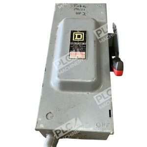 Square D 100A Safety Switch Type 1 Enclosure HU363 F1 100
