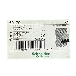 Schneider Electric 60179 Multi 9 C60 3P C 15A Miniature Circuit Breaker