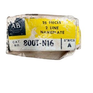 Allen Bradley AB 2 Line Nameplate Box of 25 800T-N16 /A