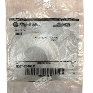 Allen Bradley Rockwell Automation Legend Plate Accessory 800T-X646EM /A