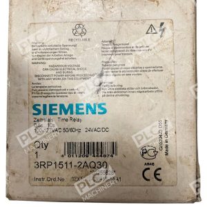 Siemens 100-127VAC 50/60Hz 24VAC/DC 0.5-10s Time Relay 3RP1511-2AQ30