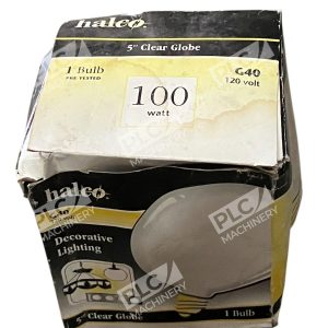 Halco 100W 120V 5" Clear Globe Decorative Lighting G40
