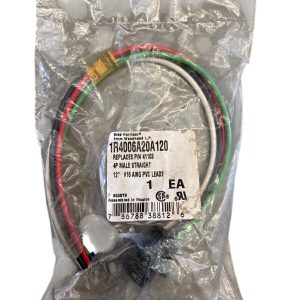 Woodhead Replaces 41103 12" #16 AWG PVC Leads 4P Straight 1R4006A20A120