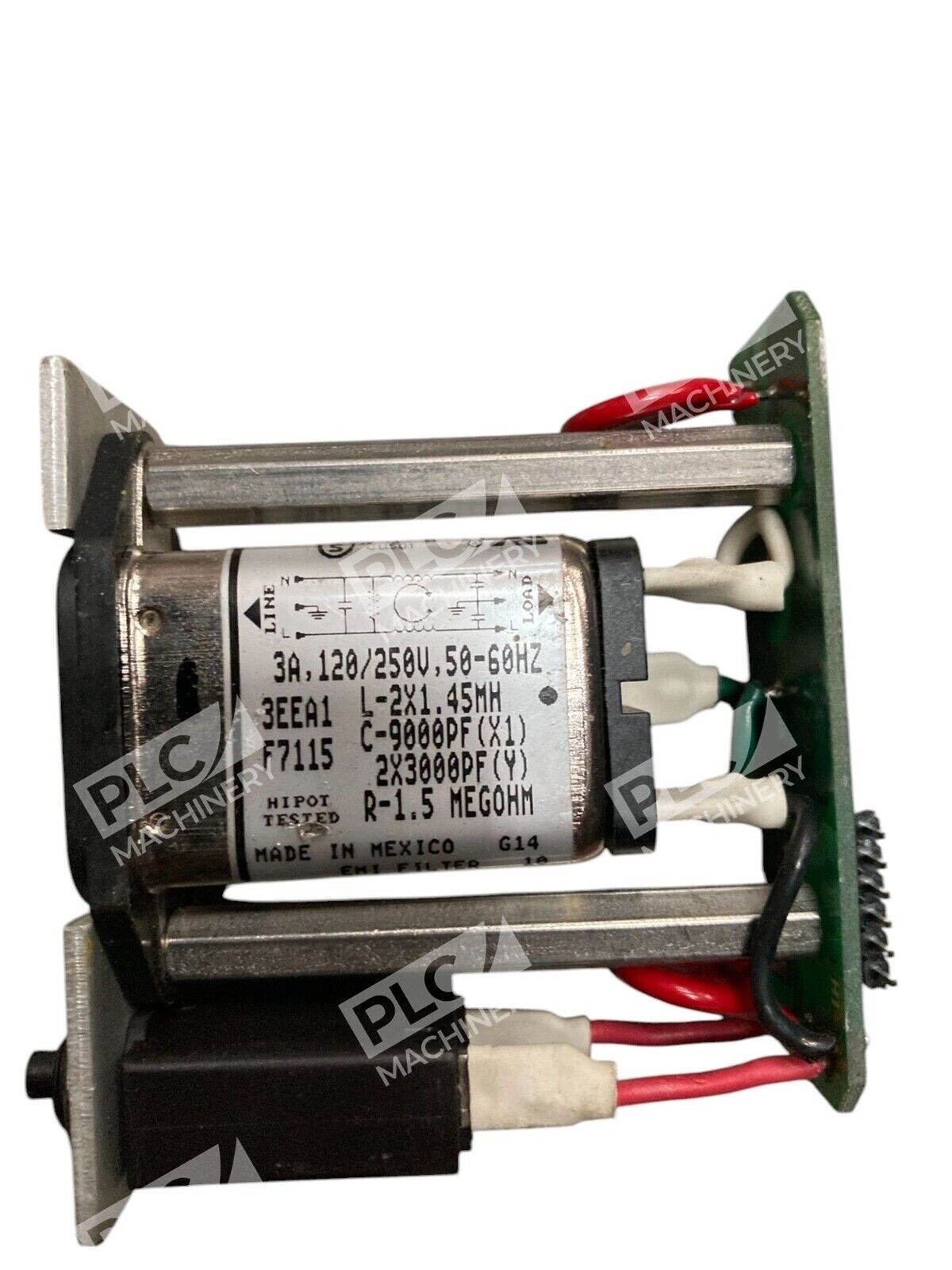 Corcom F7115 3A R-1.5MegOhm Hipot Tested EMI Filter Assembly 3EEA1