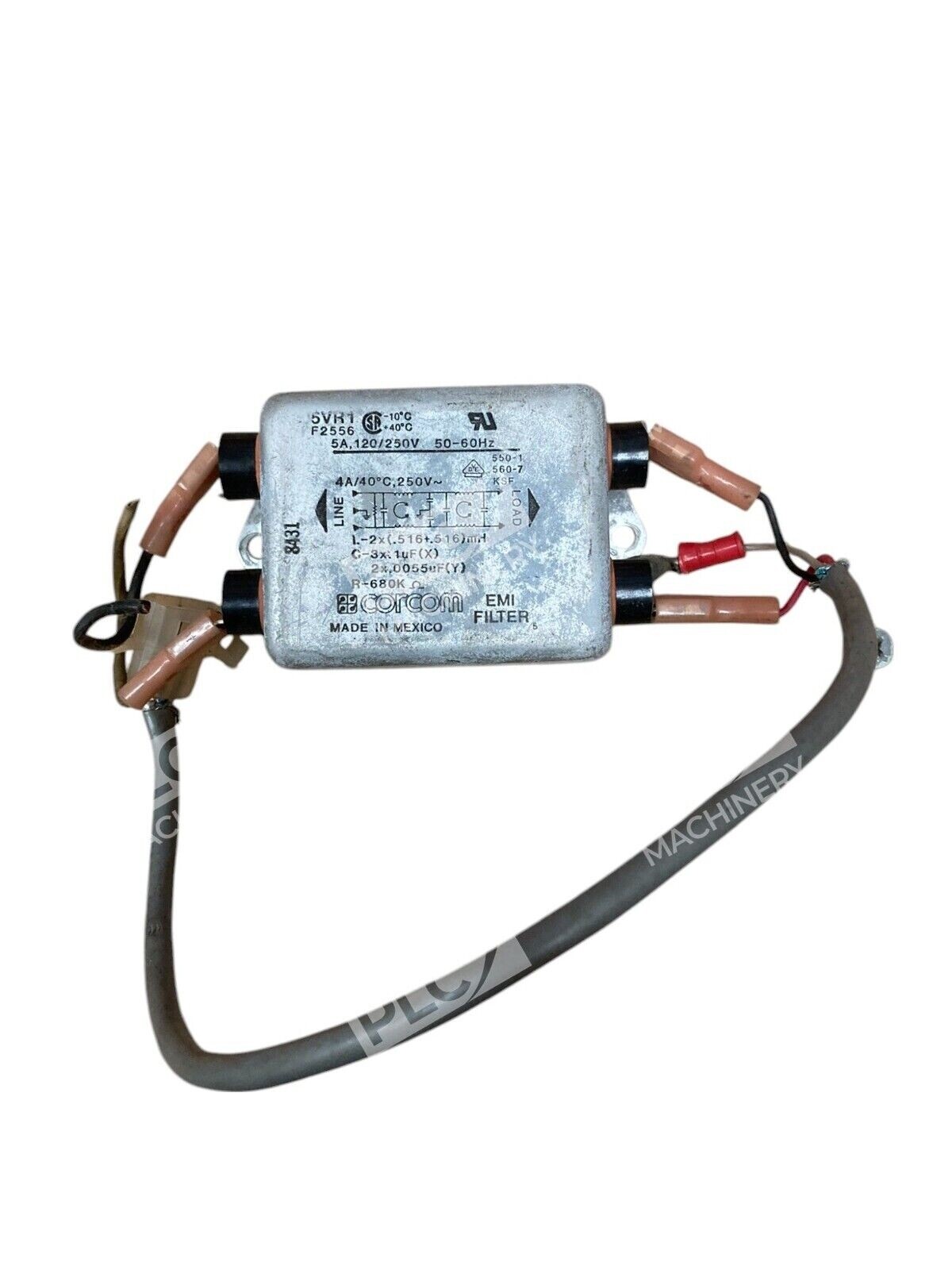 Corcom 5A 120/250V 50-60Hz EMI Filter 5VR1