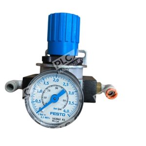 Festo LR-D-MINI Pressure Regulator W/ 162842 K1 Pressure Gauge 159624