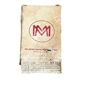 Mulberry Metal Wet Locations Receptacle Cover Self Closing With Lock Hasp 30325