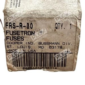 Bussmann Cooper Fusetron 80A Fuse FRS-R-80