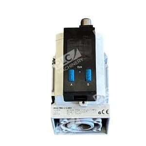 Festo C141 S27676 Pressure Sensor Branching Module w/ Pressure Gauge MS6-FRM-1/2