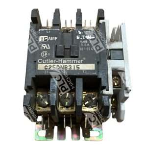 Cutler Hammer 15A 3P 24V Coil Contactor C25DNB315 With Eaton C320KG3