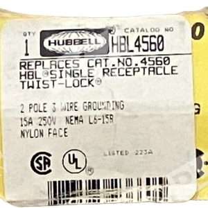 Hubbell HBL4560 Single Receptacle Twist-Lock (lot of 2)