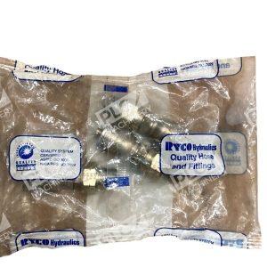 Ryco Hydraylics 3/8"Thread 1/4"Hose -0406 NPT Male Swivel T232N-0406 (Bag of 3)