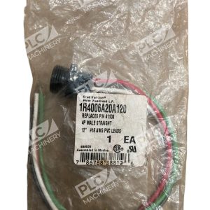 Brad Harrison Woodhead 12" #16 AWG PVC Lead 41103 4P Male Straight 1R4006A20A120