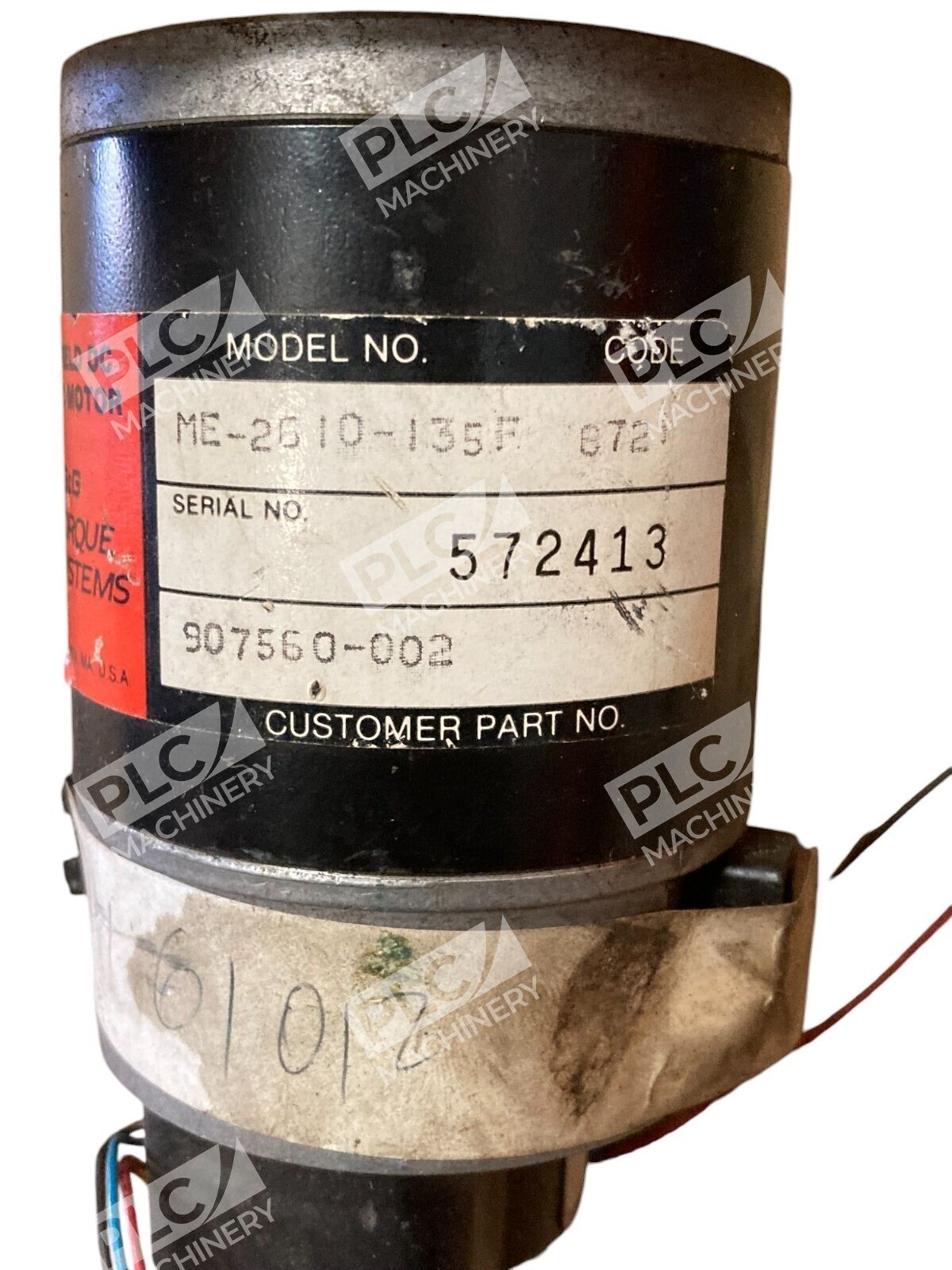 Datametrics S-9845B EG&G Torque Systems PM Field DC Servo Motor ME-2610-135F - Image 6