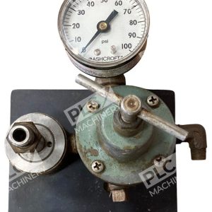 Metal Plate With Ashcroft 0-100PSI And Wilkerson D2000-2