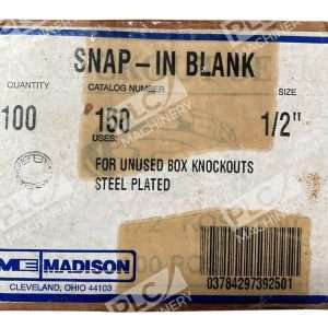 Madison Electric ME Steel Plated Snap-In Blank 150 1/2" (Box of ~100)