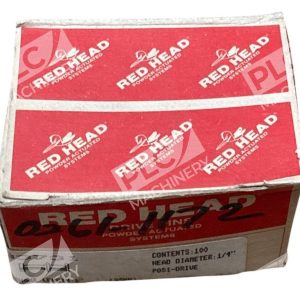 Red Head 1" Shank Length 25mm 1/4" Head Posi-Drive Drive Pins 33731