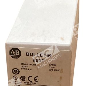 Allen Bradley XFMR 120V W/O Cap Type 4,13 Small Pilot Light 800T-PS16 /T