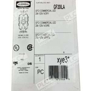 Hubbell 20A 125V Ivory GFCI Commercial LED Receptacle GF20ILA
