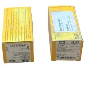 Hubbell Ivory 15A Toggle Switch HBL1203I (lot of 2)